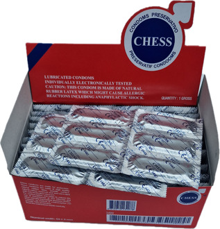 Condooms Grootverpakking 144 stuks Transparant - 53 (omtrek 11-11,5 cm)