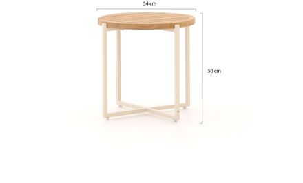 Condor lounge tuintafel ø 54cm (h: 50) - Laagste prijsgarantie! Grijs