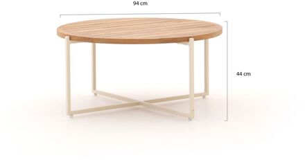 Condor lounge tuintafel ø 94cm (h: 44) - Laagste prijsgarantie! Grijs