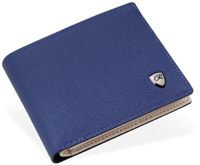 CONEED Mannen Mode Effen Kleur Kruis Patroon Open Multi Card Positie Portemonnee 19MAR20 BU