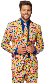 Confetteroni - Mannen Kostuum - Gekleurd - Carnaval - Maat 62