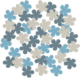 Confetti Bloemvorm Blooming Baby Boy (80st) Blauw