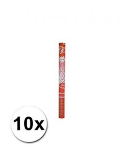 Confetti kanon - 10x - rood - 60 cm - shooter - confettikanonnen