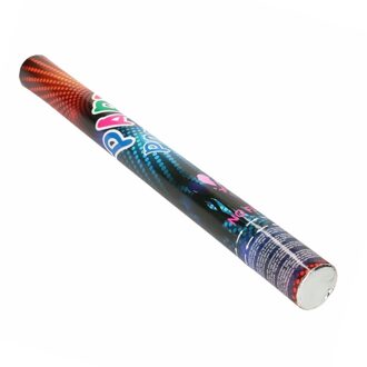 Confetti kanon in een kleurenmix - Papieren confetti shooter - 80 cm - feestartikelen Multi
