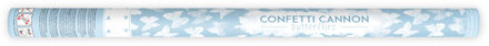 Confetti Kanon Vlinders Wit 80cm Wit - Transparant