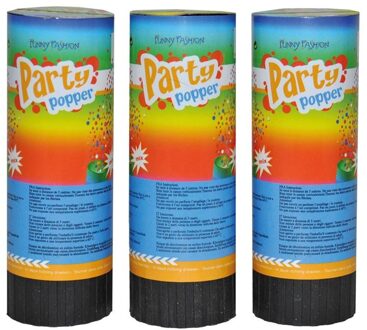 Confetti kanonnen 11 cm (3st) Multikleur - Print