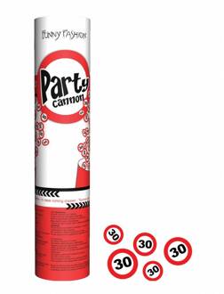 Confetti shooter 20cm traffic 30 jaar