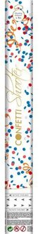 Confetti Shooter Rood/Wit/Blauw/Oranje (40cm) Multikleur - Print