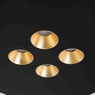 Confort - LED plafondlamp in elegant zwart zwart, goud