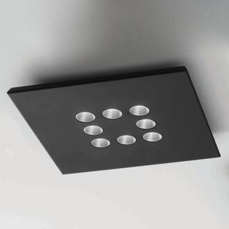 Confort LED plafondlamp met een Modieuze uitstraling zwart, aluminium