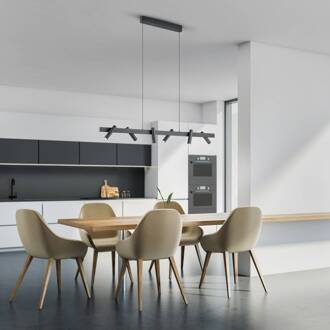 Coni LED hanglamp 6 spots zwart