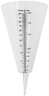 Conische Regen Meter Gauge Plastic Transparante Maatbeker Voor Outdoor Tuin 50 Millimeter TI99