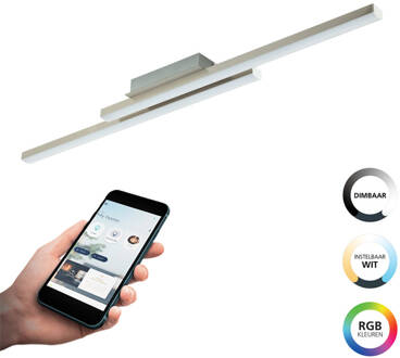 connect.z Fraioli-Z Smart Plafondlamp - 105,5 cm - Grijs/Wit Grijs, Zilver