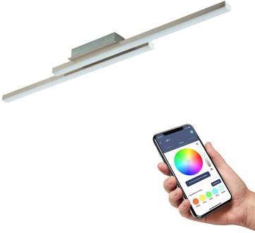 connect.z Fraioli-Z Smart Plafondlamp - 105,5 cm - Grijs/Wit Grijs, Zilver