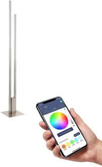 connect.z Fraioli-Z Smart Vloerlamp - 175,5 cm - Grijs/Wit Grijs, Zilver