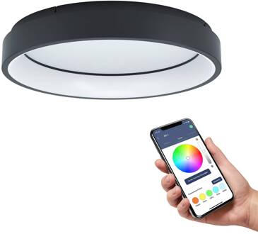 connect.z Marghera-Z Smart Plafondlamp - Ø 60 cm - Zwart/Wit