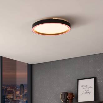 connect.z Montemorelos-Z Smart Plafondlamp - Ø 42 cm - Zwart/Wit