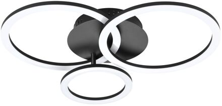 connect.z Parrapos-Z Smart Plafondlamp - 54,5 cm - Zwart/Wit