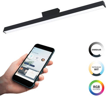 connect.z Simolaris-Z Smart Plafondlamp - 122 cm - Zwart/Wit