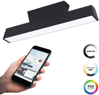 connect.z Simolaris-Z Smart Plafondlamp - 47 cm - Zwart/Wit