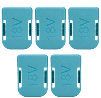connector 5PCS 18V Dual Using Dustproof Cover Lithium Battery Holder Slot for Makita/Bosch Green rca plug Battery Holder