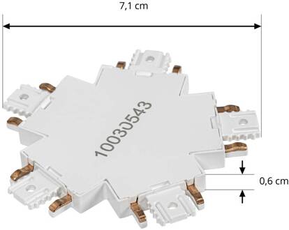 connector Lumaro, 5-voudig, wit, kunststof