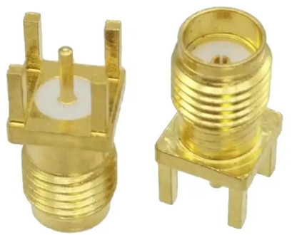 Connector SMA female jack solder PCB mount Straight RF Coaxial