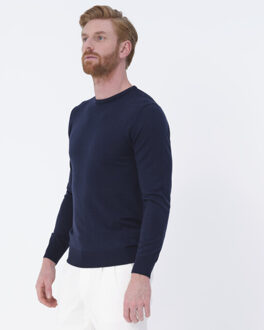Connery crew-neck sweater Blauw - M