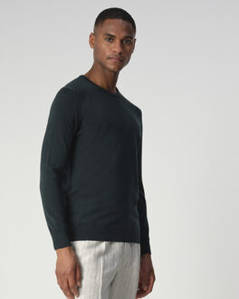 Connery crew-neck sweater Groen - XXL