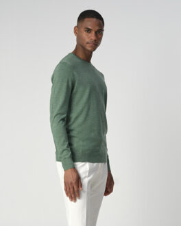 Connery crew-neck sweater Groen