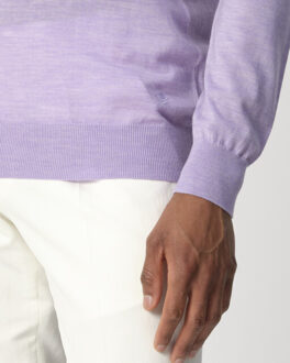 Connery crew-neck sweater Paars - M