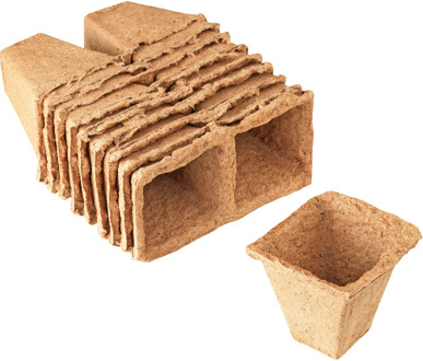 Connex Bio-Potje Vierkant 6X6Cm 20St - FLOR79110