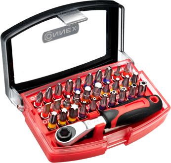 Connex Bitsset Met Ratel 32Dlg Box - COXB973832