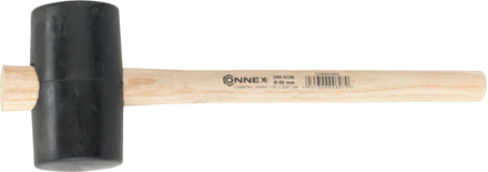 Connex Gummihamer 65Mm Zwart Hout - COX625103