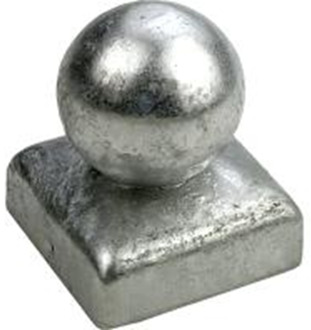 Connex Paalkapje 70X70Mm Met Kogel Vz - HV4292