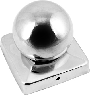 Connex Paalkapje 90X90Mm Met Kogel A2 - HV4323