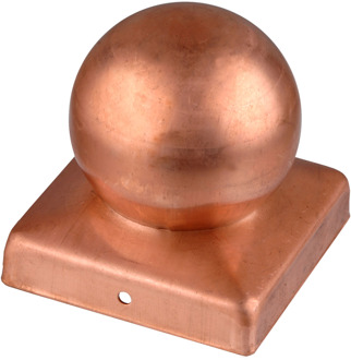 Connex Paalkapje 90X90Mm Met Kogel Cu - HV4299