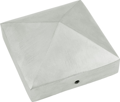 Connex Paalkapje 90X90Mm Piramide Alu - HV4326