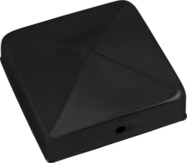 Connex Paalkapje 90X90Mm Zwart - HV4327
