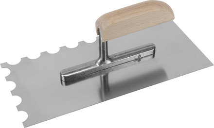 Connex Plakspaan 280X130 Tand Afgerond Rvs - COX781239