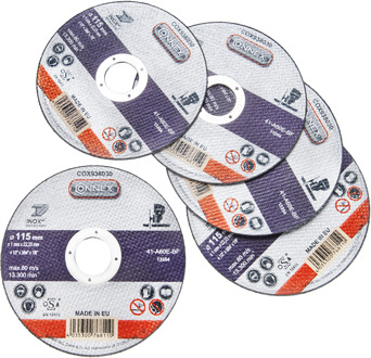 Connex Set 5X Slijpschijf Rvs 115Mm - COX938035