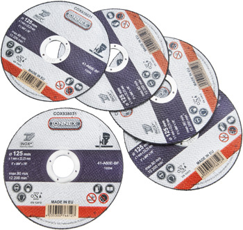 Connex Set 5X Slijpschijf Rvs 125Mm - COX938036