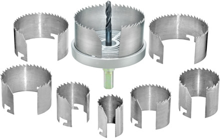 Connex Set 8 Klokzagen Hout 25-68 H30 Rood - COXT976330