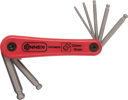 Connex Set Kogelkopsleutels 7Delig Houder - COXT560316