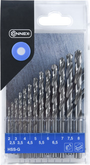 Connex Set Staalboren 2-8Mm 13Dlg Blauw - COX972128