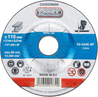 Connex Slijpschijf Metaal 115Mm - COX938000