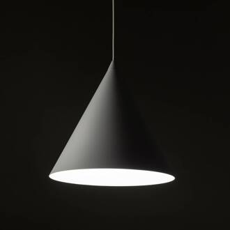 Cono hanglamp, wit, Ø 25 cm, staal, 1-lamp wit mat