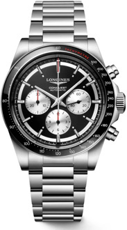 Conquest Automatisch Stalen Horloge Longines , Black , Dames - ONE Size