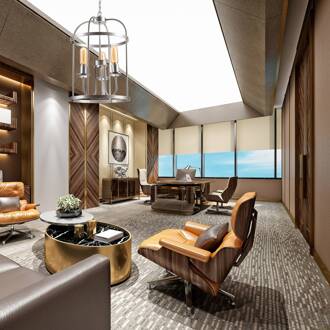 Constantine kroonluchter staal 3-lamps gesatineerd staal