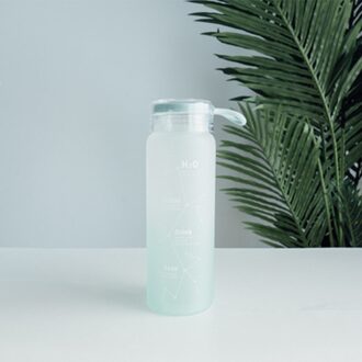 Constellation Glazen Flessen Kawaii Water Fles Milieuvriendelijk Glas Met Een Rietje Bril Schattige Kopjes Waterbottle Me Bottl groen
